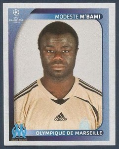 PANINI UEFA CHAMPIONS LEAGUE 2008-09- #373-MARSEILLE-MODESTE M'BAMI