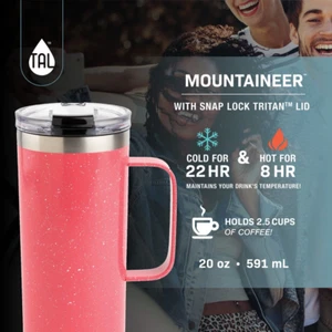 Double Wall Insulated Stainless Steel Mug Hot & Cold Beverages Travel Bottle - Picture 1 of 12
