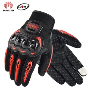 Motorcycle Gloves for Men Women Full Finger Touchscreen Motorbike Riding Gloves - Picture 1 of 12