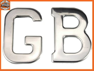 High Quality Stainless Steel Self Adhesive GB Badge Emblem CLASSIC MINI + MG - Picture 1 of 1