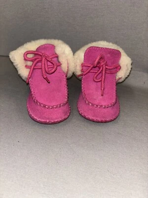 Botas Mocasín Ugg Infantil Rosa Talla 4/5 Foto 1 de 3