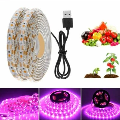 DC 5V 2835 LED Grow Light Waterproof USB LED Strip Light  LED For Plant Growing - Image 1 of 4