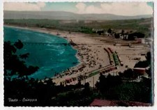 CARTOLINA VASTO CHIETI SPIAGGIA VIAGGIATA 1957