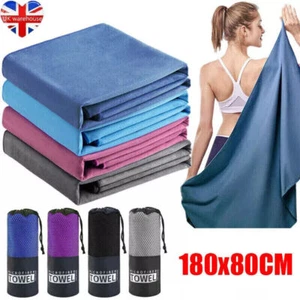 Extra Large Microfibre Lightweight Beach Towel Quick Dry Travel Towel Bath Sheet - Picture 1 of 19