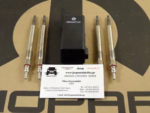 Glow Plug Kit Jeep Liberty/Cherokee 2.8CRD 2005-2007 68090434AA New OEM Mopar - Picture 1 of 9