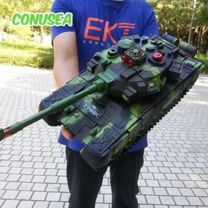 Big 17.3" / 12.6" Rc Tank Military War Tank Electric Car Remote Control Toy Gift - Picture 1 of 28