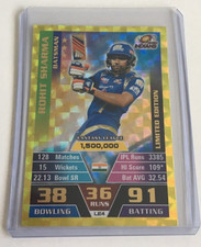 ROHIT SHARMA LIMITED EDITION LE4 Topps Cricket Attax IPL 2016-17 Trading Cards