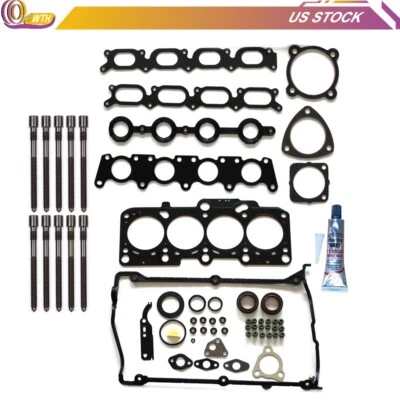 Conjunto de parafusos de junta de cabeça para 1999-2006 Volkswagen Golf Jetta Audi A4 TT Quattro - Imagem 1 de 4