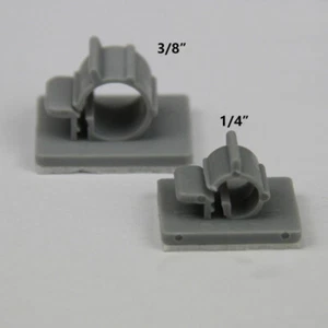 Abrazadera de tubo de PE clip de fijación autoadhesivo para agua RO ósmosis inversa 1/4" 3/8" - Imagen 1 de 4