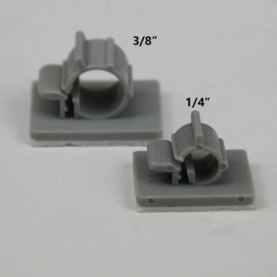 PE Tube Clamp Clip Fixing Self Adhesive for Water RO Reverse Osmosis 1/4" 3/8" - Image 1 of 4