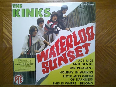 NEW SEALED RSD 2022 45 RPM LP YELLOW VINYL/THE KINKS/WATERLOO SUNSET/MR PLEASANT - Image 1 of 2