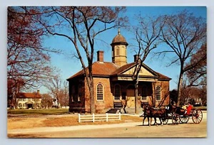 Postal del Palacio de Justicia de 1770 Williamsburg Virginia sin publicar - Imagen 1 de 2