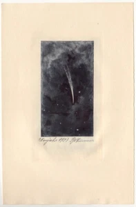 GEORG WIMMER: Neujahrsgraphik P. F. 1937, Komet - Imagen 1 de 1