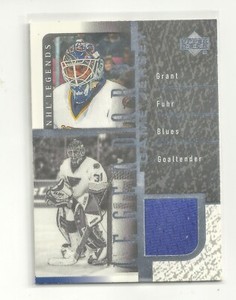 2000 UD Upper Deck GRANT FUHR Legends Legendary Game Jersey #J-GF - BLUES HOF