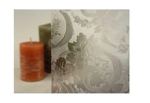 Clear Etched Flower Pattern Static Cling Window Film, 36" Wide x 82 ft - Picture 1 of 1