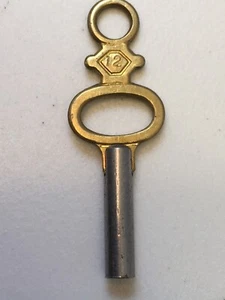 Vintage Taschen-/Anhängeruhr Aufzug Schlüsselgröße Nr. 12 Made in England höchste Qualität - Bild 1 von 5