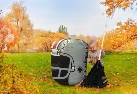 NCAA Stuff-A-Helmet Lawn & Leaf Bag-Ohio State Buckeyes Cover