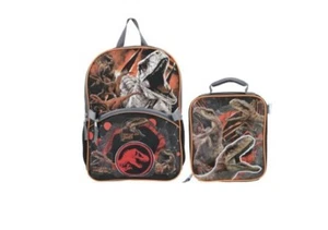 NWT Universal Jurassic World JRCFLF1-W Boys 17" Laptop Backpack 2-Piece Set - Picture 1 of 5