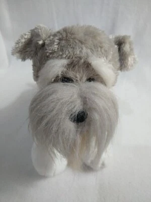 Schnauzer Ganz Webkinz Plush Dog Gray White Stuffed Animal Toy HM159 NO CODE - Image 1 of 4