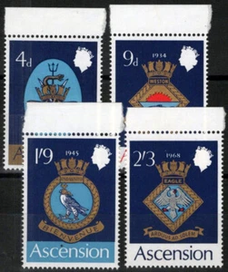ZAYIX Ascension Island 126-129 MNH Coat of Arms Royal Navy 090823S44M - Picture 1 of 1