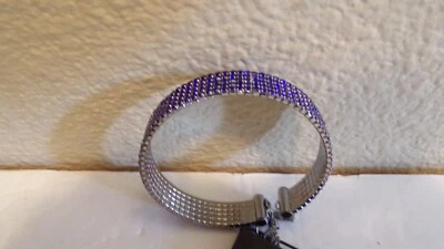 Simply Vera Wang Simulated Blue Crystals Cuff Bracelet - New - Image 1 of 4