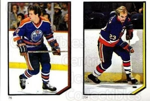 1986-87 O-Pee-Chee Stickers #076-204 Craig MacTavish, Bob Nystrom - Picture 1 of 1