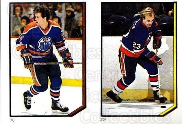 1986-87 O-Pee-Chee Stickers #076-204 Craig MacTavish, Bob Nystrom - Image 1 of 1