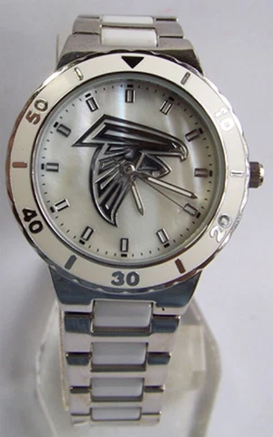 Atlanta Falcons Mother of Pearl Watch GameTime Womens MOP Wristwatch Cover
