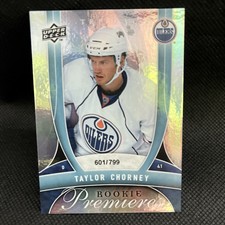 2009-10 Upper Deck Trilogy Oilers Hockey Card #149 Taylor Chorney RC /799