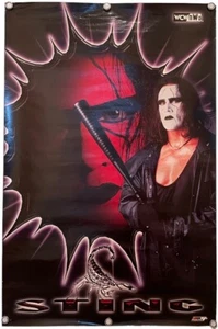 Sting Poster WCW nWo AEW WWF WWE 58.3cm×88.8cm Vintage - Picture 1 of 11