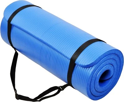 1-Inch Thick Yoga Mat Exercise Mat Gym Pilates Meditation Mat 72"L x 24"W x 1"Th - Image 1 of 4