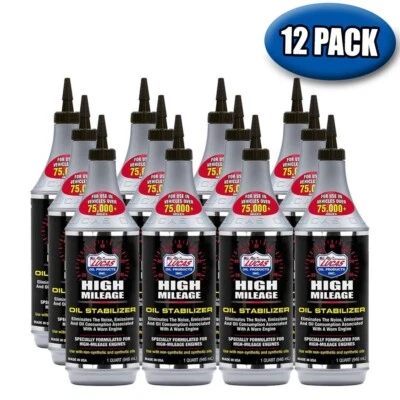 LUCAS OIL 10118 HIGH MILEAGE OIL STABILIZER 32 OZ. BOTTLE -PACK OF 12 - Изображение 1 из 3