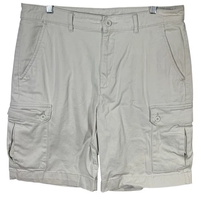 Pantalones Cortos Carga St John's Bay Para Hombre Talla 36 Beige Mezcla de Algodón Informales Foto 1 de 4