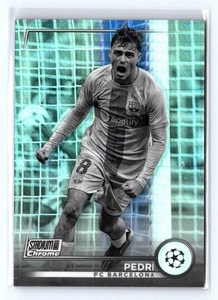 2022-23 Topps UEFA Stadium Chrome PEDRI White and Black Prism Refractor /350 #62 - Picture 1 of 4