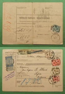 DR WHO 1901 ÖSTERREICH BULLETIN D'EXPEDITION NACH BULGARIEN W23555 - Bild 1 von 3