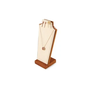 Wooden Earring Necklace Display Mannequin Stand, Pendant Earrings Storage Hol... - Picture 1 of 9