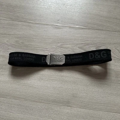 Cinturón Dolce&Gabbana vintage con logotipo para hombre Foto 1 de 4