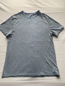 Old Navy Mens Blue Strip Short Sleeve T shirt Size L - Picture 1 of 5