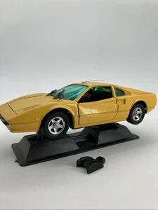 Polistil 1/25 Ferrari 308 GTB Yellow S.214 Diecast Scale Model Car READ SEAT DMG - Picture 1 of 9