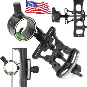 Mira de arco compuesta pasador único 0,019" fibra 1 pin luz LED tiro con arco caza tiro - Imagen 1 de 15