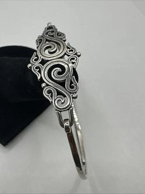 Brazalete retirado James Avery plata esterlina 925 remolino Sorrento 7” 8,75 g Foto 1 de 4