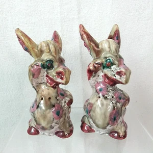 Vintage Langohr Maultier Pferd Tanzen Esel Salz und Pfefferstreuer Italien - Bild 1 von 18