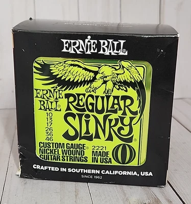 2221 Ernie Ball Regular Slinky Nickel 10-46 Electric Guitar Strings 12 Sets New - Image 1 of 4
