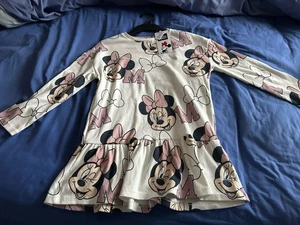 MARKS AND SPENCER GIRLS MINNIE MOUSE  DRESS / LONG TOP - AGE 7-8 YEARS - BNWT - Picture 1 of 7