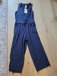 NWT QUINCE French Terry Modal Jumpsuit Navy XS - Picture 1 of 3