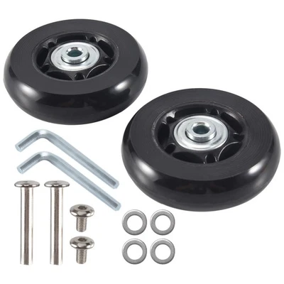 2 Satz GepäCk Koffer ErsatzräDer Achsen Gummi Deluxe Reparatur OD 64Mm Neu X5V6 - Bild 1 von 3