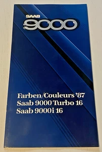 Brochure de Vente SAAB 9000 - Farben Couleurs - 1987 - En Français et Allemand. - Picture 1 of 6