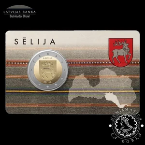 2025 - Cartera Oficial 2 Euro - Coincard BU - LETONIA (Selija) - Bild 1 von 2