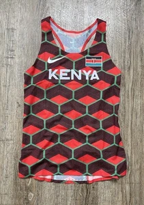 Nike Womens Team Kenya Singlet Red Sz Small CI8135-602 - Picture 1 of 2