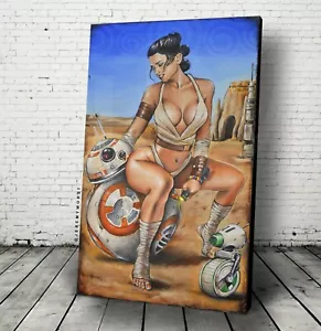 Poster fan art JEREMY WOR Rey Likes BB-8 sexy Skywalker Star Wars il 4 maggio - Foto 1 di 14